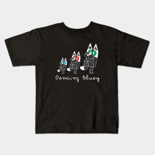 DANCING BLUEY Kids T-Shirt